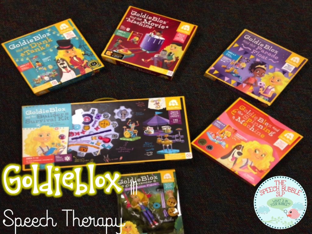Goldieblox in the Speech Room - The Speech Bubble SLP