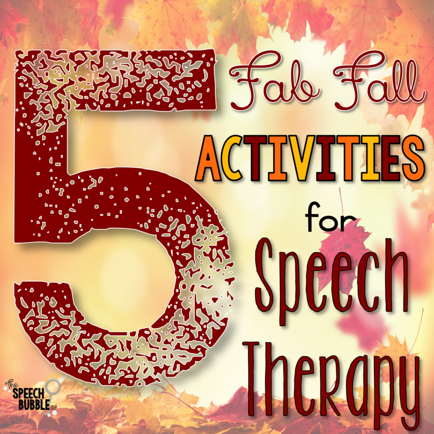 5 Fab Fall Activities for Speech Therapy
