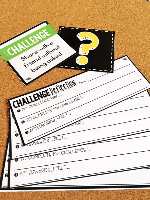 Social Skill Challenge reflection card examples the speech bubble slp