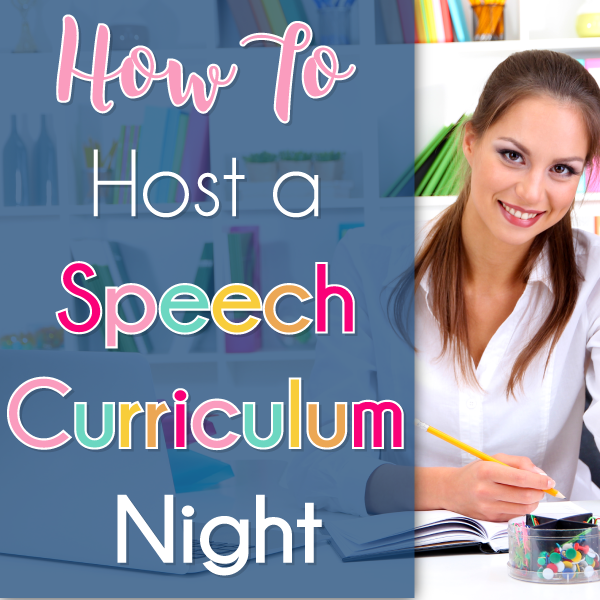 How to Host a Speech Therapy Curriculum Night